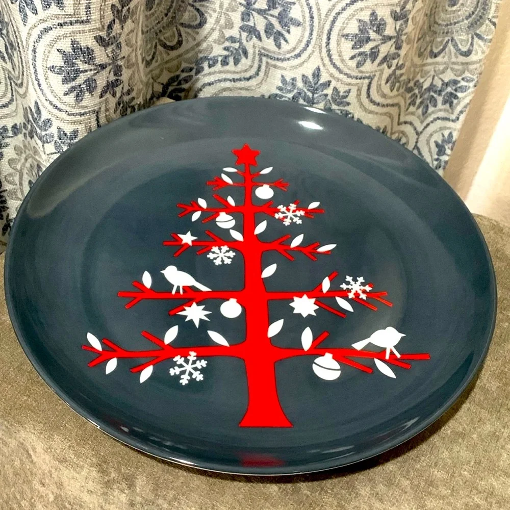 🔹Crate & Barrel ..RED TREE 13.5